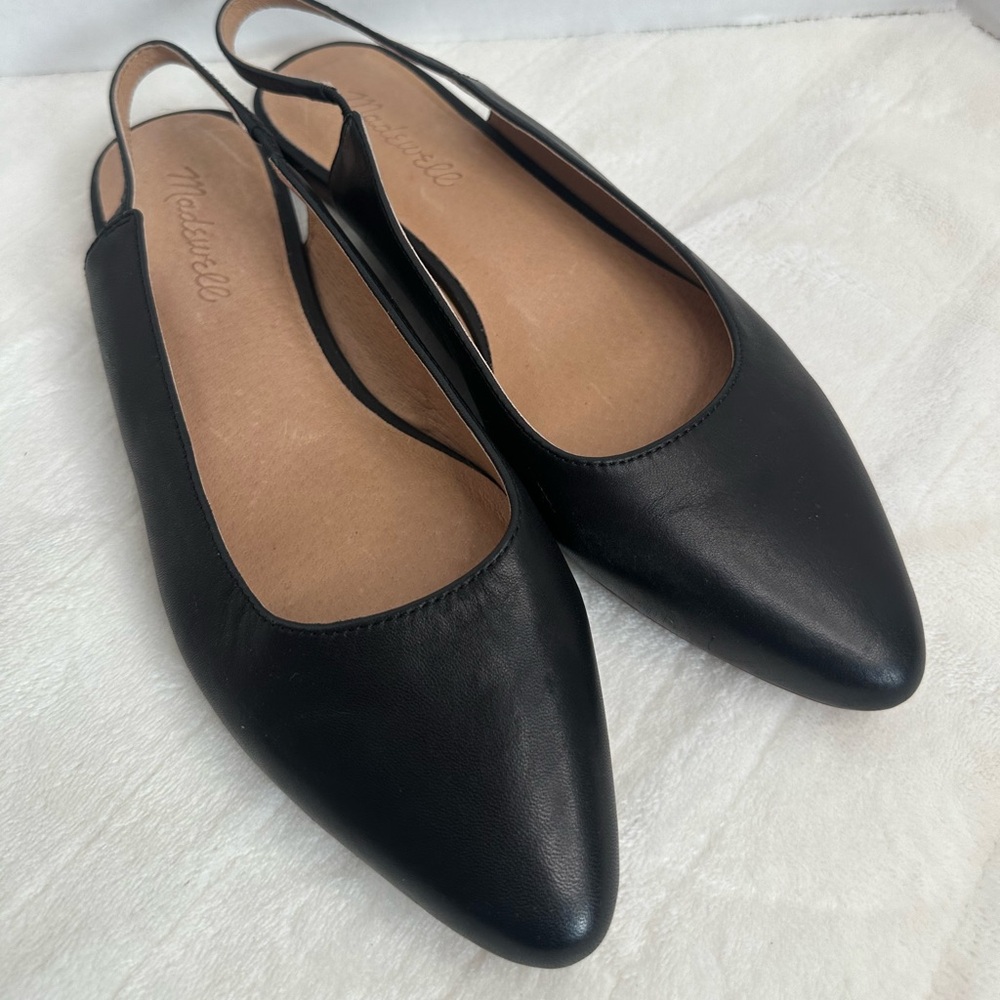 Madewell-Margo Leather Slingback Flat